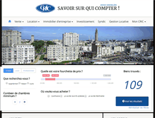 Tablet Screenshot of cric.fr