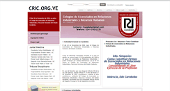 Desktop Screenshot of cric.org.ve