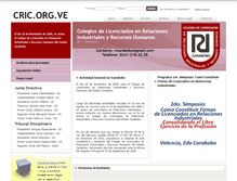 Tablet Screenshot of cric.org.ve